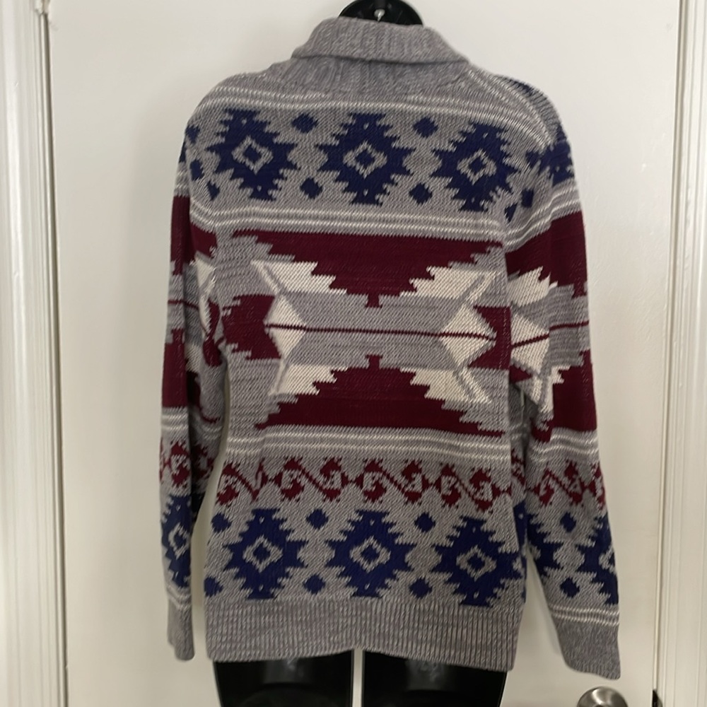 Shawl Collar Button-Down Sweater - image 5